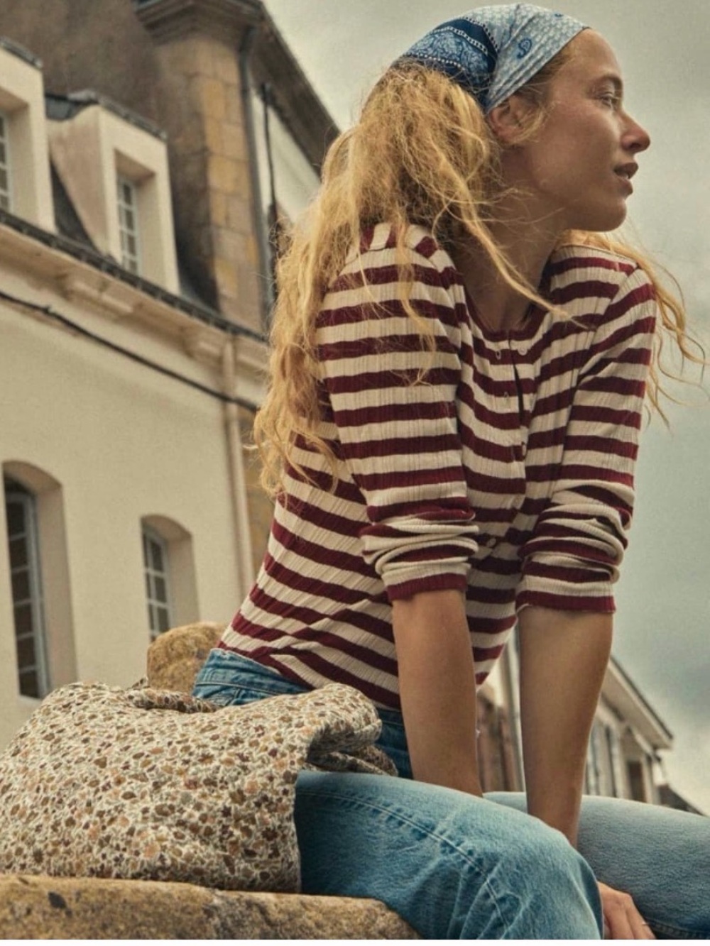DOEN -Auburn San Simeon Stripe- Paolo Tee S